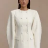 Vestido mini tipo blazer Beatrice – Marfil