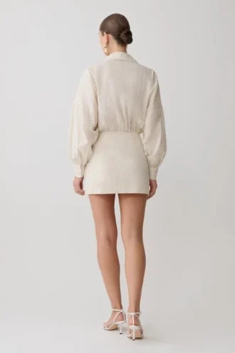 Vestido oversize tipo camisa Ivy – Rayas