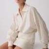 Vestido oversize tipo camisa Ivy – Rayas