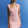 Vestido sin mangas Lea Tweed – Rosa bebé
