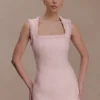 Vestido sin mangas Lea Tweed – Rosa bebé