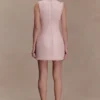 Vestido sin mangas Lea Tweed – Rosa bebé