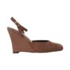 Zapatos de cuña de ante sintético Kaleen – Chocolate Zapatos de cuña de ante sintético Kaleen – Chocolate