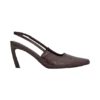 Zapatos de tacón Maren de imitación de piel de cocodrilo – Chocolate Zapatos de tacón Maren de imitación de piel de cocodrilo – Chocolate