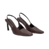 Zapatos de tacón Maren de imitación de piel de cocodrilo – Chocolate Zapatos de tacón Maren de imitación de piel de cocodrilo – Chocolate
