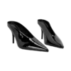 Zapatos de tacón puntiagudo de charol sintético Emerson – Negro Zapatos de tacón puntiagudo de charol sintético Emerson – Negro